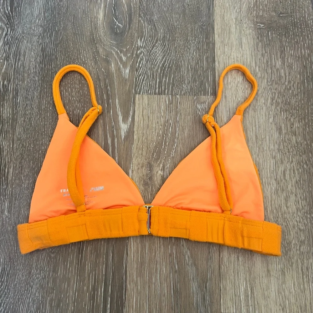 Frankie's Bikinis x Naomi Osaka Claire Triangle Terry Bikini Top Size M